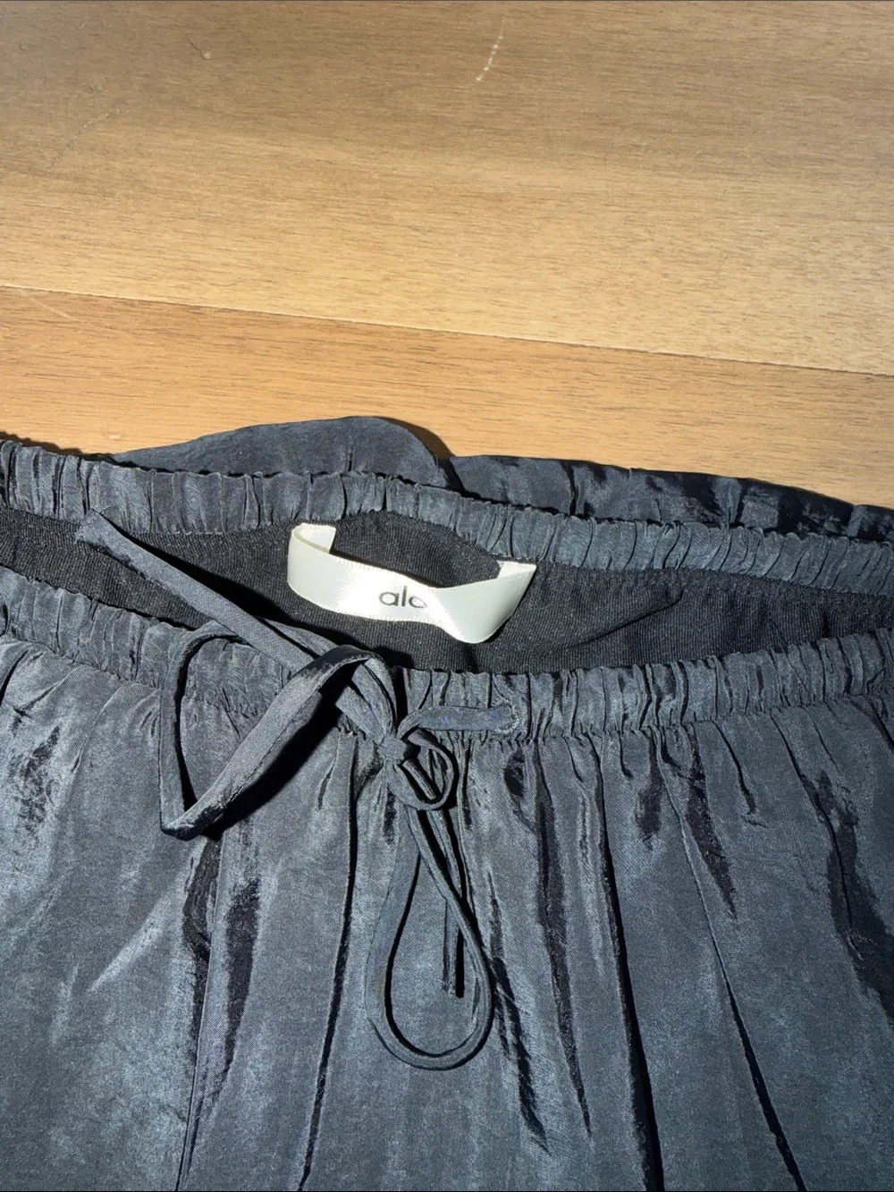 ALO Yoga new XS Semi-Sheer Golden Hour Tennis Skirt BLACK